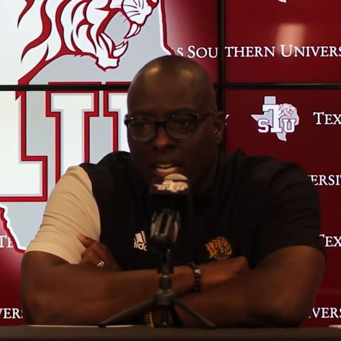 Arkansas-Pine Bluff Postgame Interview with Coach Hampton and QB Hagens -TSU Game, Nov. 18