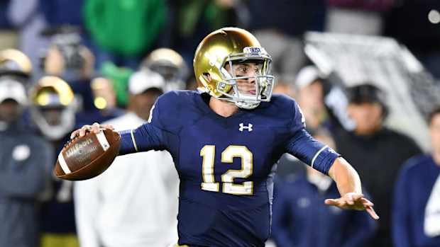 Notre Dame quarterback Ian Book