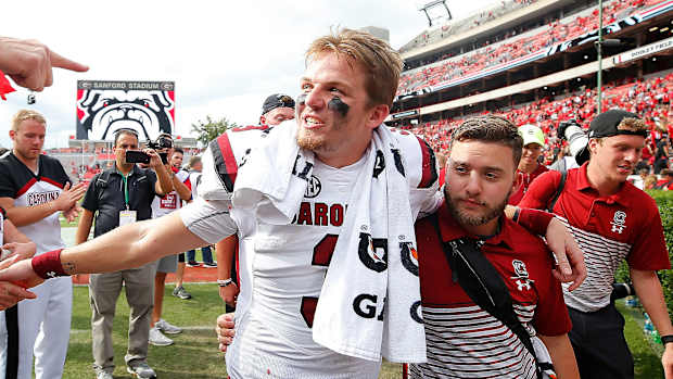 South Carolina football Georgia Ryan Hilinski injury