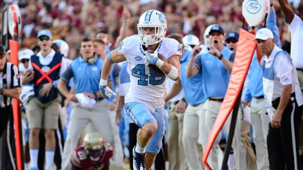 From childhood fan to valuable walk-on, North Carolina WR Thomas Jackson finally found a moment to celebrate