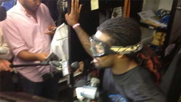 Panthers running back DeAngelo Williams steve smith 2
