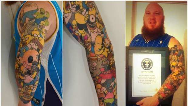 Homer Simpson tattoos