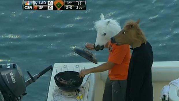 Giants horse masks