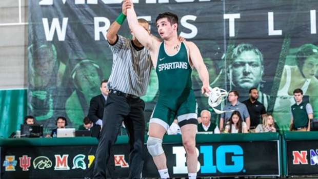 MICHIGAN STATE WRESTLING (PHOTO:  MSU SID)