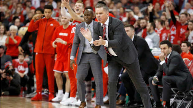 Chris Holtmann on sidelines for Ohio State Basketball