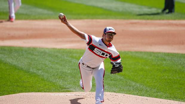 Dane Dunning no-hit five innings v KC 2020-08-30 (Dennis Wierzbicki) USATSI_14857216