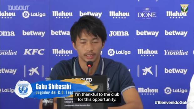 CD Leganés unveil new signing Gaku Shibasaki 