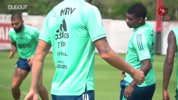Flamengo does last training before Fla-Flu