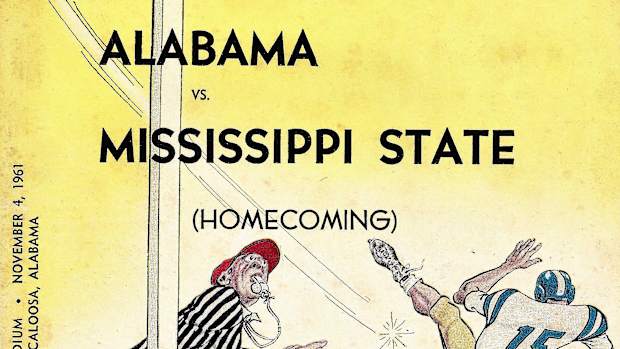 Mississippi State at Alabama, game program, Nov. 4, 1961