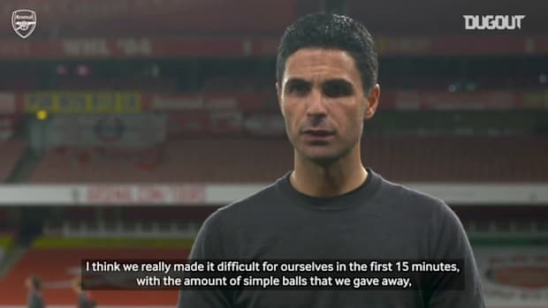 Arteta: 'I'm happy with the points but we have things to improve'