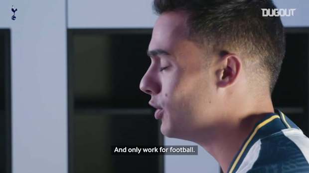 Sergio Reguilón's first Spurs interview