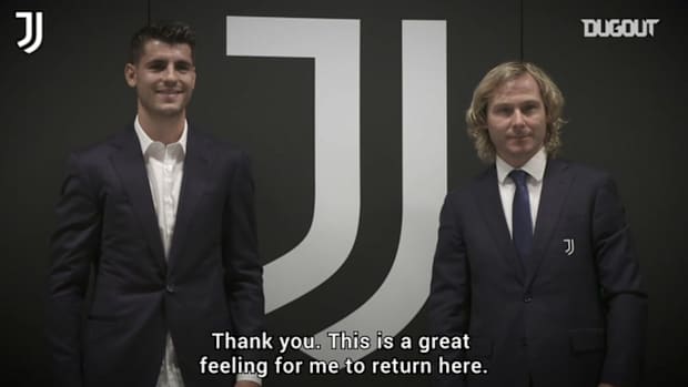 Alvaro Morata's first interview after Juventus return