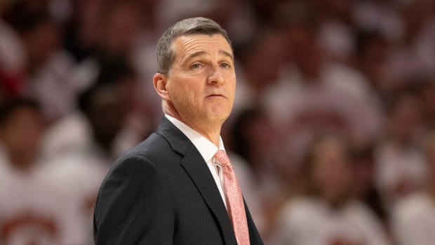 Feb 23, 2019; College Park, MD, USA; Maryland Terrapins head coach Mark Turgeon stands court side during the first half against the Ohio State Buckeyes at XFINITY Center. Mandatory Credit: Tommy Gilligan-USA TODAY Sports