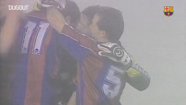 El golazo de Hagi ante el Celta de Vigo en el 'partido de la niebla'