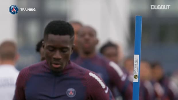 Paris Saint-Germain's last training session before Angers clash