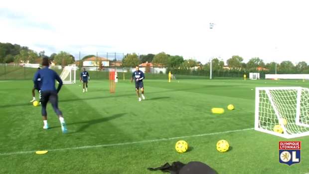 Benlamri's first training at Lyon