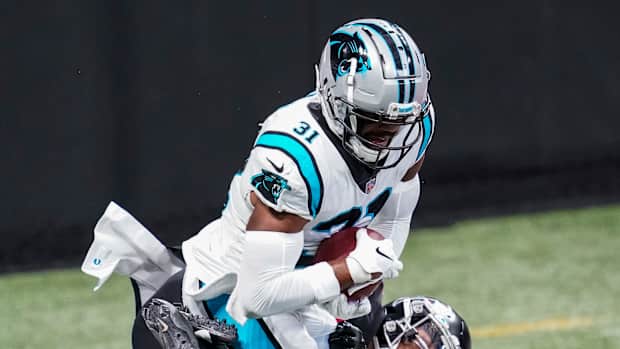 Juston Burris INT vs falcons
