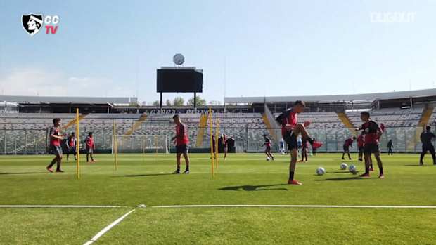 Colo-Colo prepare for their game vs Unión Española