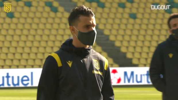 Corchia's first game at FC Nantes