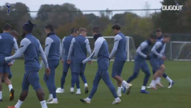 Tottenham train ahead of Antwerp clash