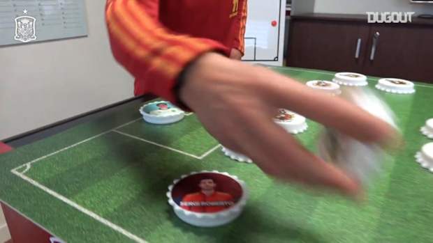 Luis Enrique uses bottle caps to announce Spain squad