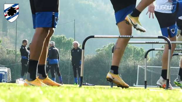 Sampdoria's return on the training ground