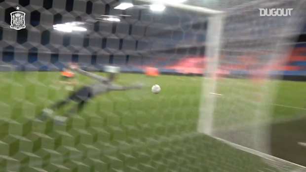 Great saves by Spain goalkeepers
