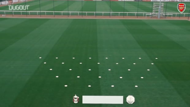 Behind the scenes at Arsenal's season photocall