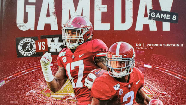 Game program, Alabama vs Kentucky, Nov. 21, 2020