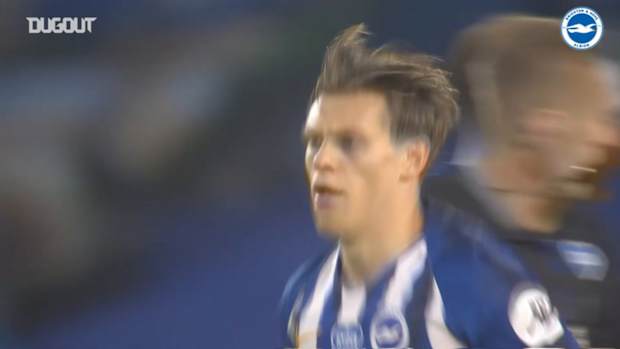 Trossard lashes home superb volley vs Liverpool