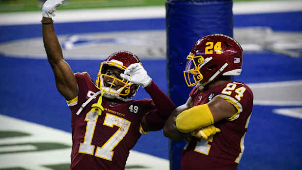 Antonio Gibson Terry McLaurin © Jerome Miron-USA TODAY Sports