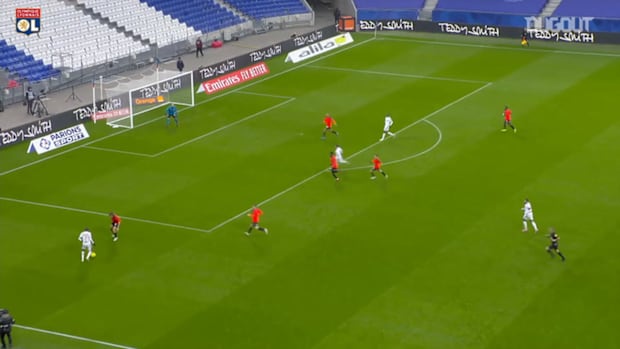 Guimaraes' first goal at Olympique Lyonnais