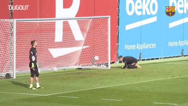 Barcelona's last session before Ferencváros in the Champions League