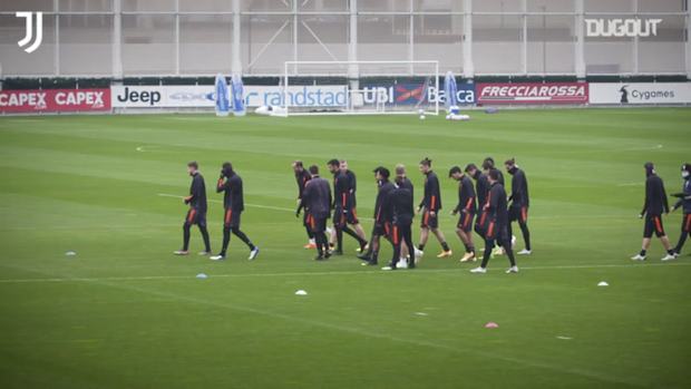 Juventus' last training ahead of Dynamo clash