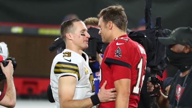 Drew Brees and Tom Brady