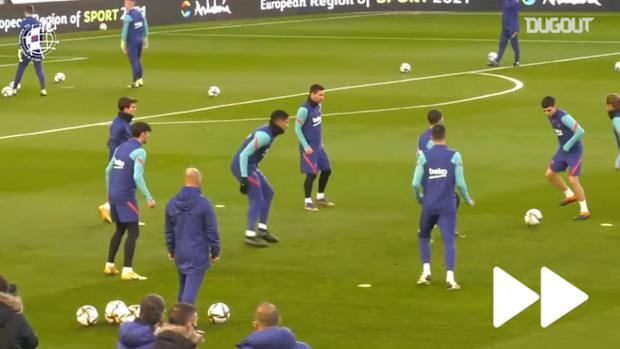 Once is enough: Messi doesn’t like being in middle of the rondo
