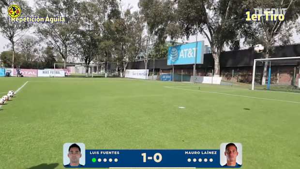 Luis Fuentes vs Mauro Lainez crossbar challenge