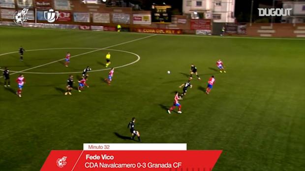 Fede Vico’s great half-volley goal vs Navalcarnero