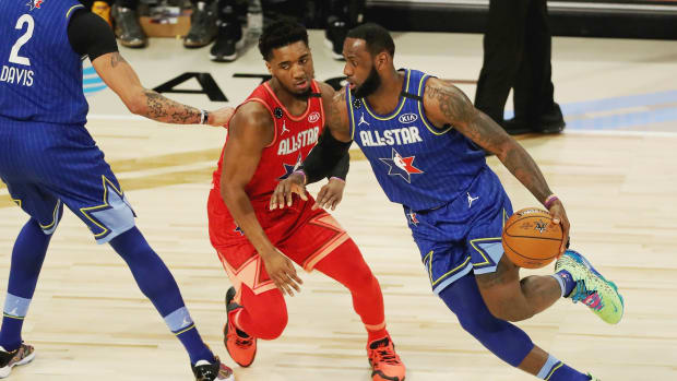 Donovan Mitchell Anthony Davis Lebron James All Star Game 2020