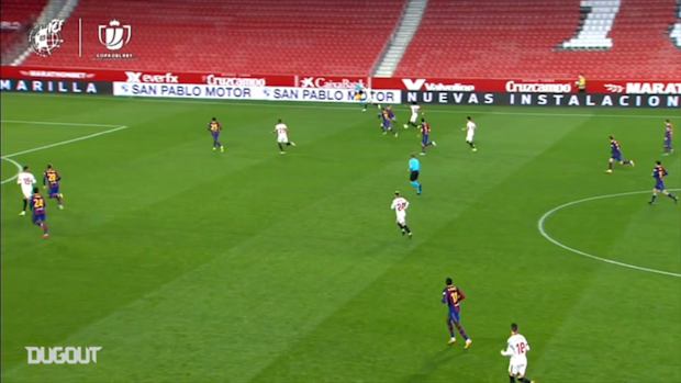 Centre-back Koundé scores against Barcelona after impressive run
