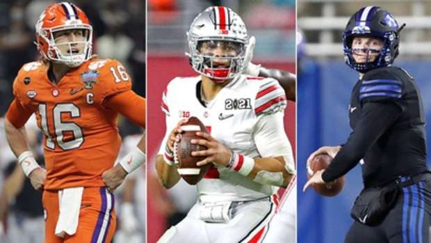 Justin Fields, Trevor Lawrence, Zach Wilson