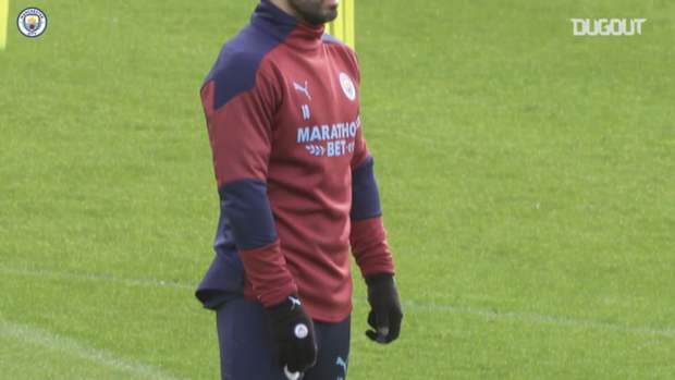 Kevin De Bruyne back in Manchester City training