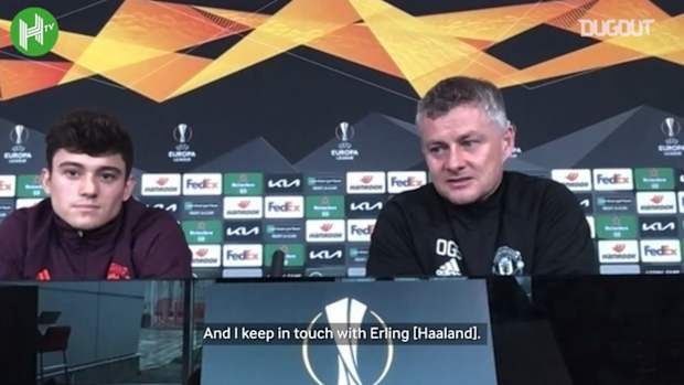 Solskjær: I've kept in touch with Erling Haaland