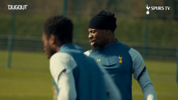 Training focus: Spurs stars prepare for Europa League
