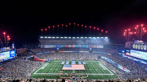 Gillette Stadium during a Patriots game
