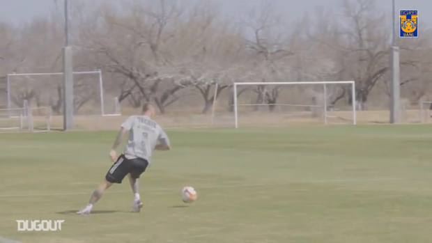 Tigres prepare for their game vs Atlético San Luis