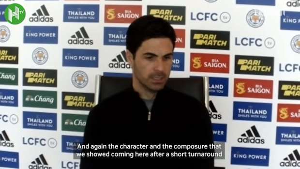 Arteta: 'I am very proud of Leicester win'