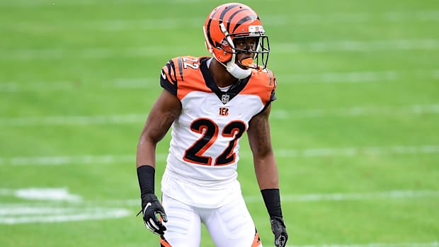 William Jackson waits for a play