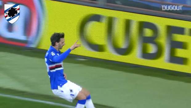 Gabbiadini's first 2020-21 Serie A goal