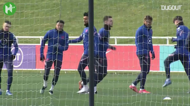 England train ahead of World Cup qualifier opener